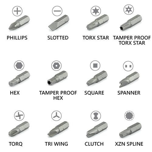 208-Piece Screwdriver Security Bit Set