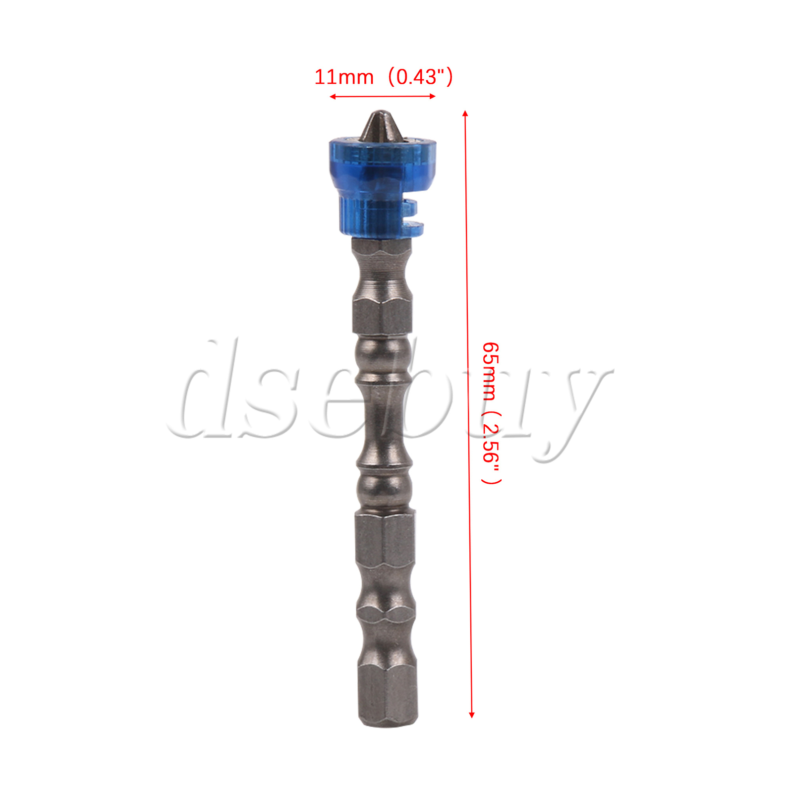 25pcs Magnetic Collar Design Chrome Steel Screwdriver Bit 1/4 Inch Hex Shank
