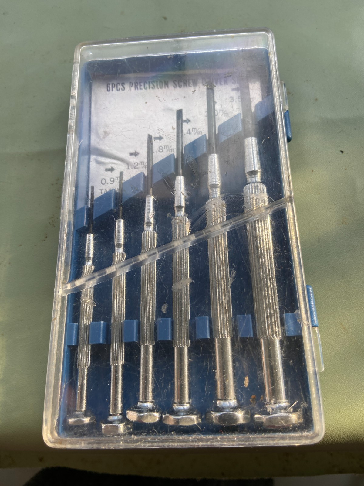Assorted Precision Screwdriver Set Of 6 Different Size In Case Multi Use Taiwan