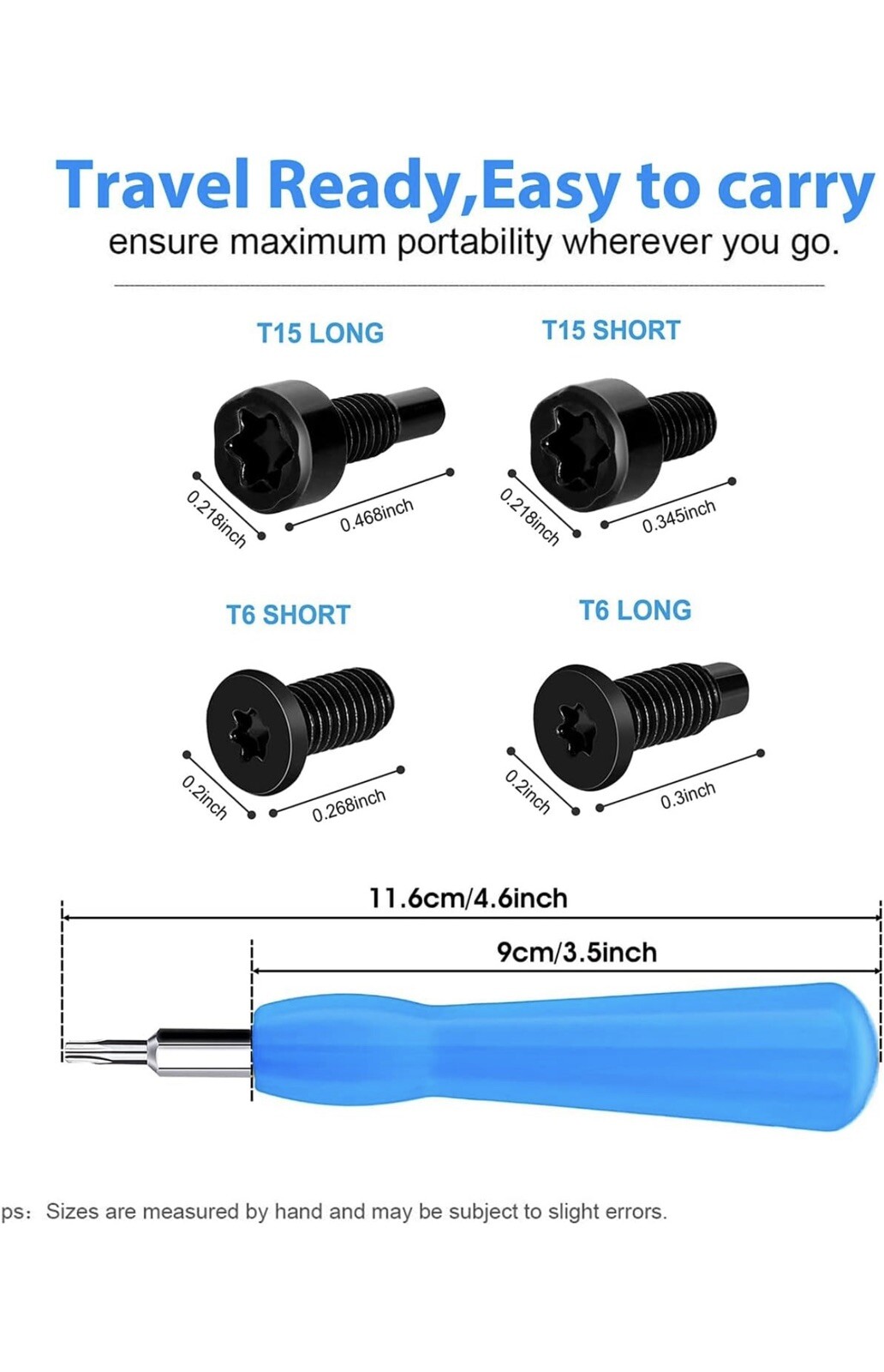 For Ring Blue Screwdriver Tool Torx Security Camera Doorbell Screws 1 2 3 4 Plus