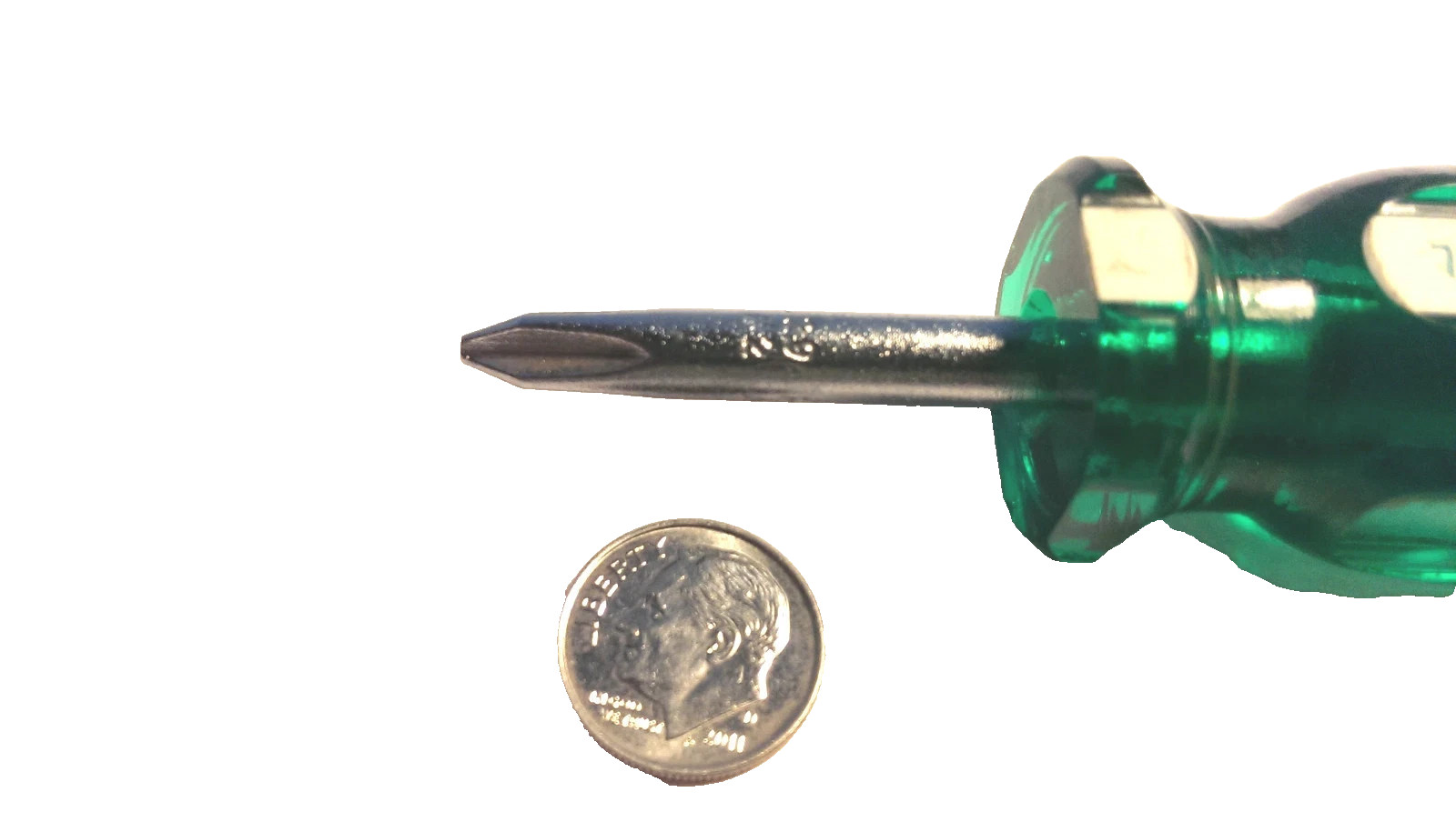 Vintage S-K Green/ White Stubby Phillip Screwdriver 73022 **Made in the USA**