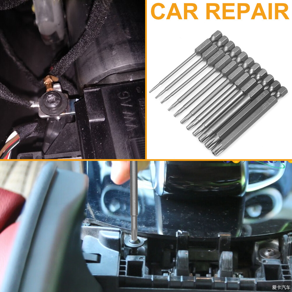 11pc T6-T40 Magnetic Head Torx Screwdriver Bit Set Security Tamper Proof Star