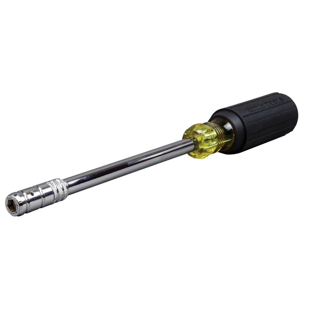 Klein Tools 65129 2-in-1 Nut Driver, Hex Head Slide Drive™, 6-Inch
