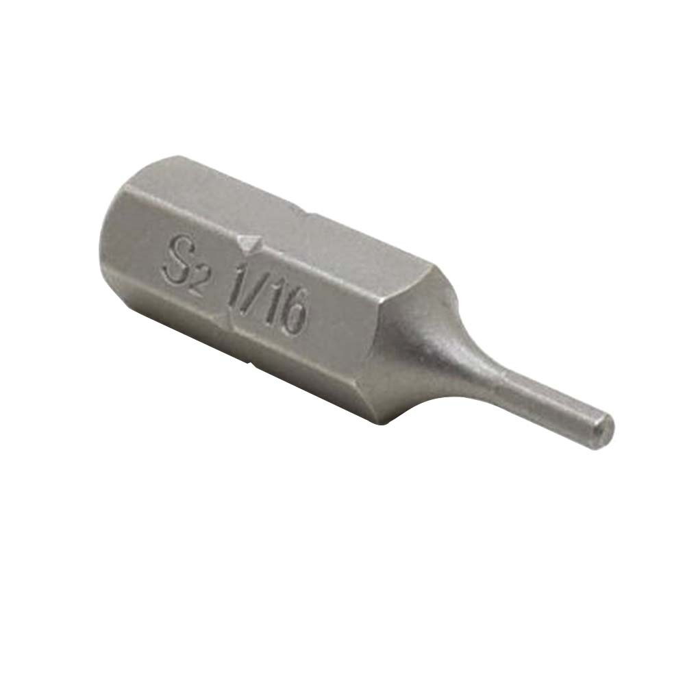 BH106-10PK Single End Hexagonal Screwdriver Bits – 1 Inch Long – 1/16 Hex – 10
