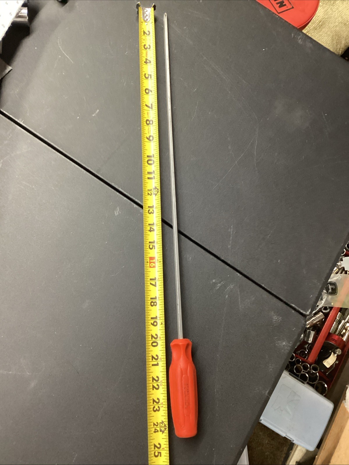 Rigid Orange Hi-Vis Handle Long Shank Blade #2 Phillips Screwdriver RARE