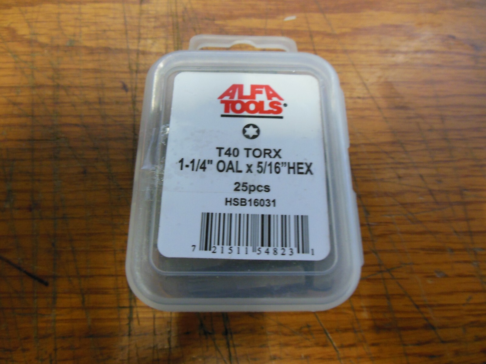 Alfa Tools HSB16031 T40 Torx 1-1/4″ X 5/16″ (Box Of 25pcs)