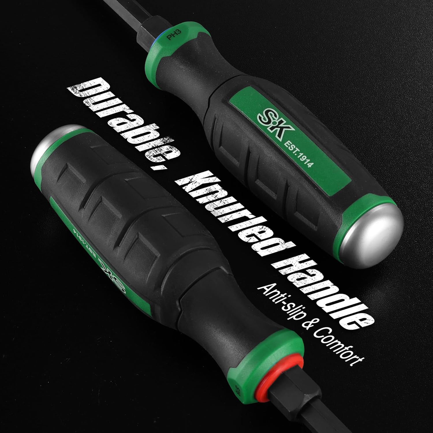 SK 8-Piece Heavy Duty Screwdriver Set, Demolition Driver, Slotted and Phillips,