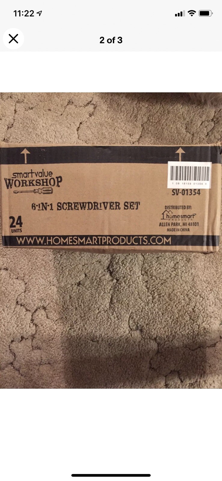 Case Of 2 New SmartValue Workshop 6-In-1 Multipurpose Heavy-Duty Screwdriver
