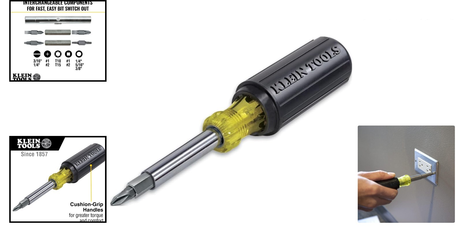 Compact 11-in-1 Screwdriver Nut Driver with Cushion Grip – Perfect for All Tasks