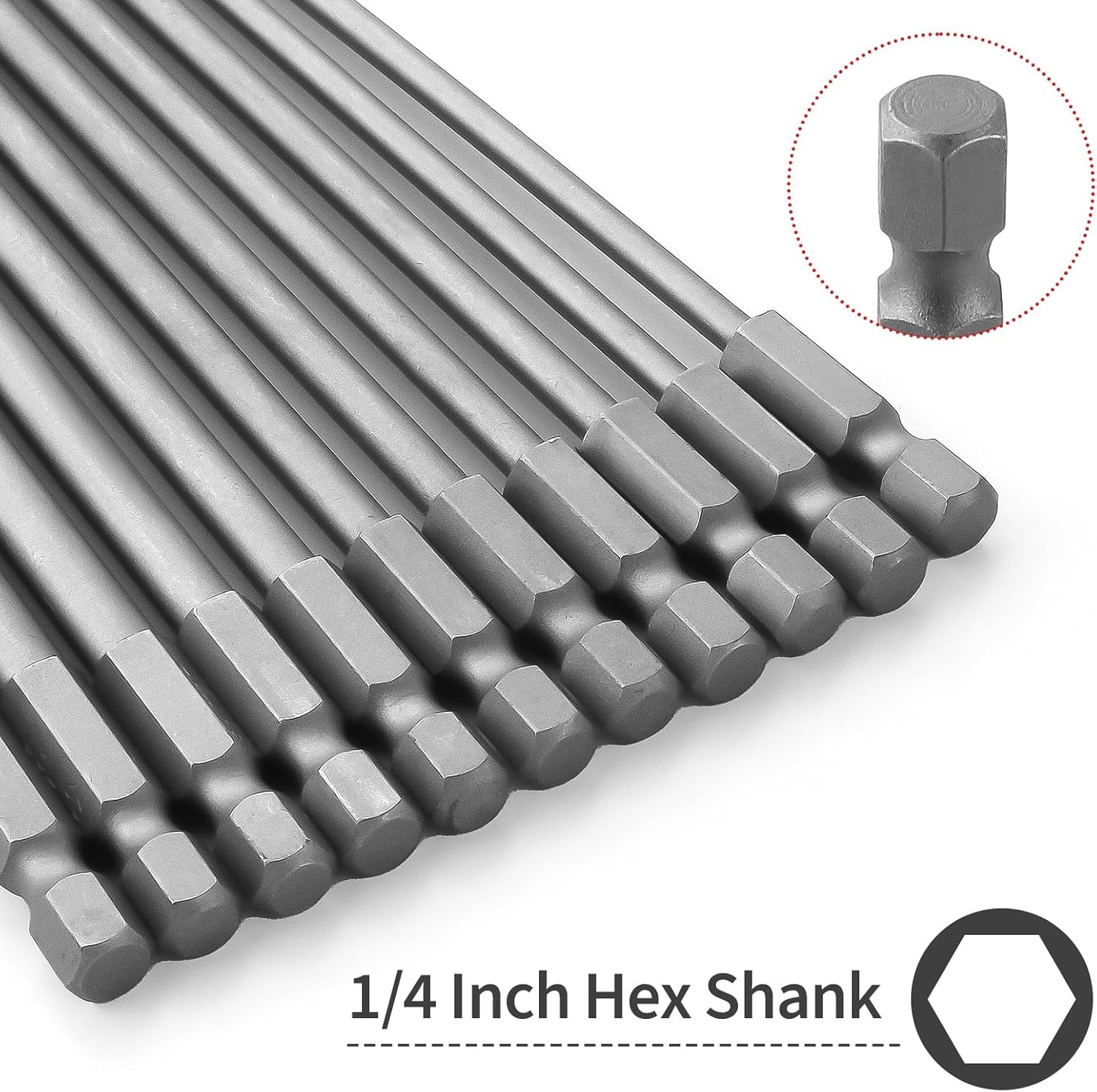 11Pcs 200mm Extra Long Torx Screwdriver Bit Set Magnetic S2 Steel T6-T40