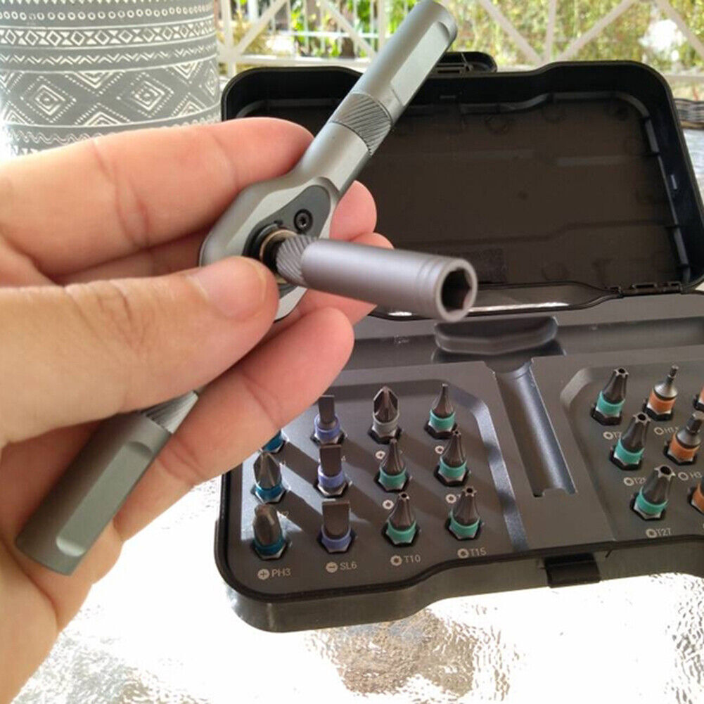 25pcs 24 in 1 Multifunction Screwdriver Head Set Household Repair Ratchet Wrench