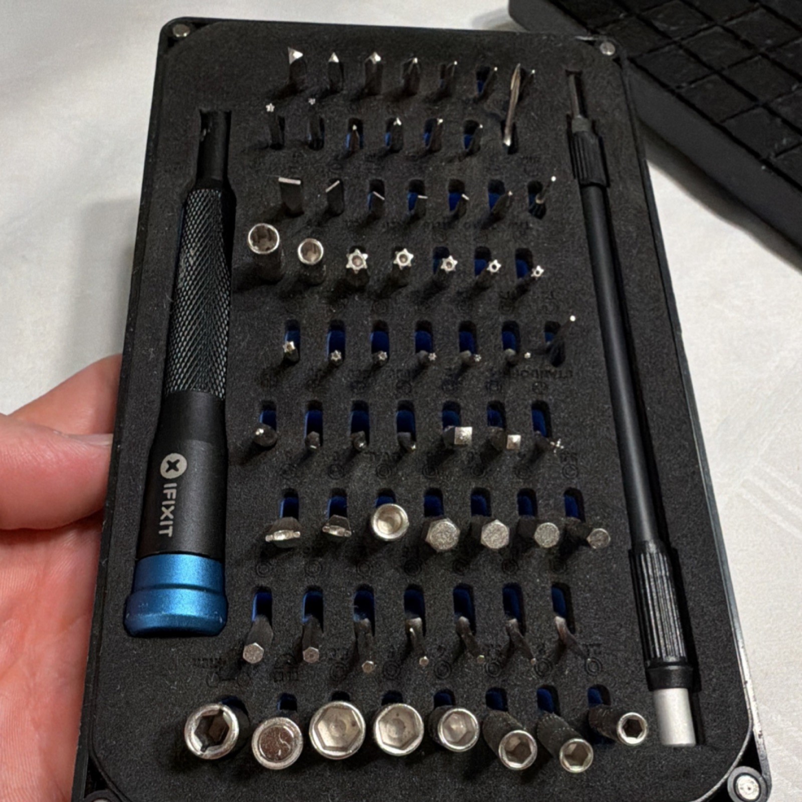 iFixit 64 Piece Precision Bit Set Magnetic Screwdriver Kit Steel Aluminum