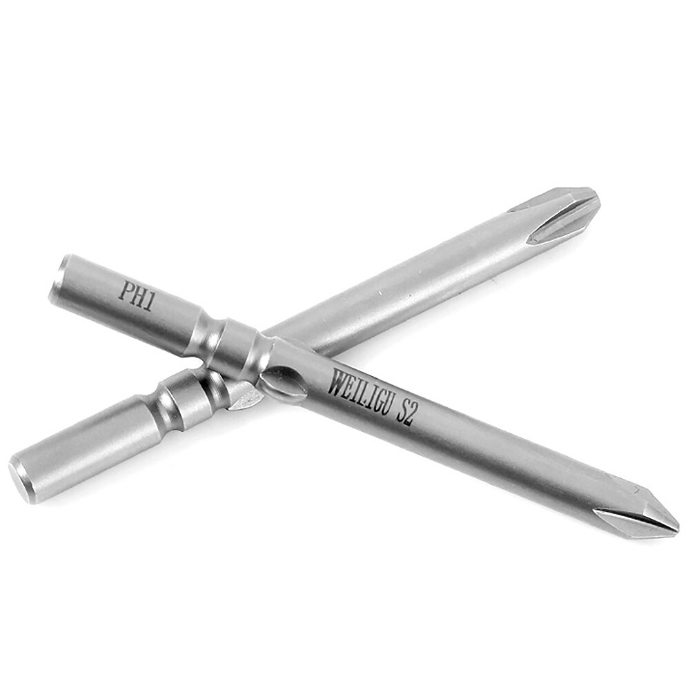 6mm Round Shank Magnetic Screwdriver Bit Phillips PH00 PH0 PH1 PH2 Long 50-150mm