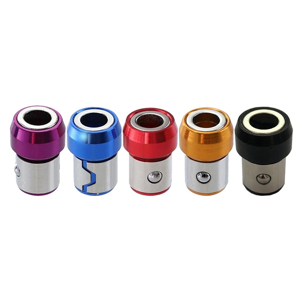 5 Pieces Magnetic Ring Screwdriver Bit Holder for Carpentry and Auto Repair