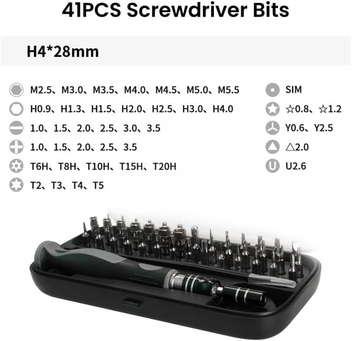 48-in-1 Pocket Precision Screwdriver Set Magnetic Repair Kit with CRV Bits Case