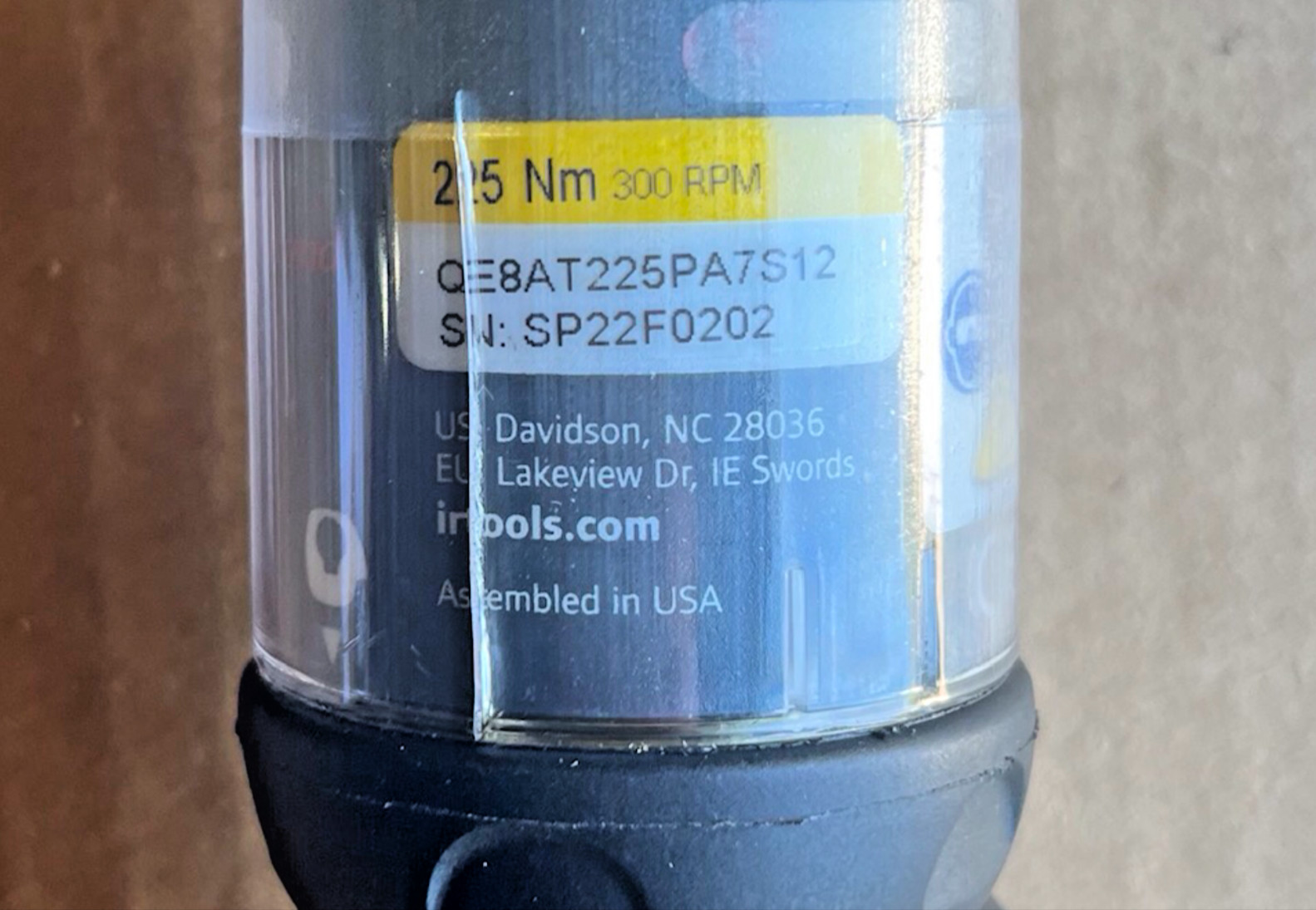 INGERSOLL RAND QE8AT225PA7S12 nut runner and controller QCD21-FM unit 4