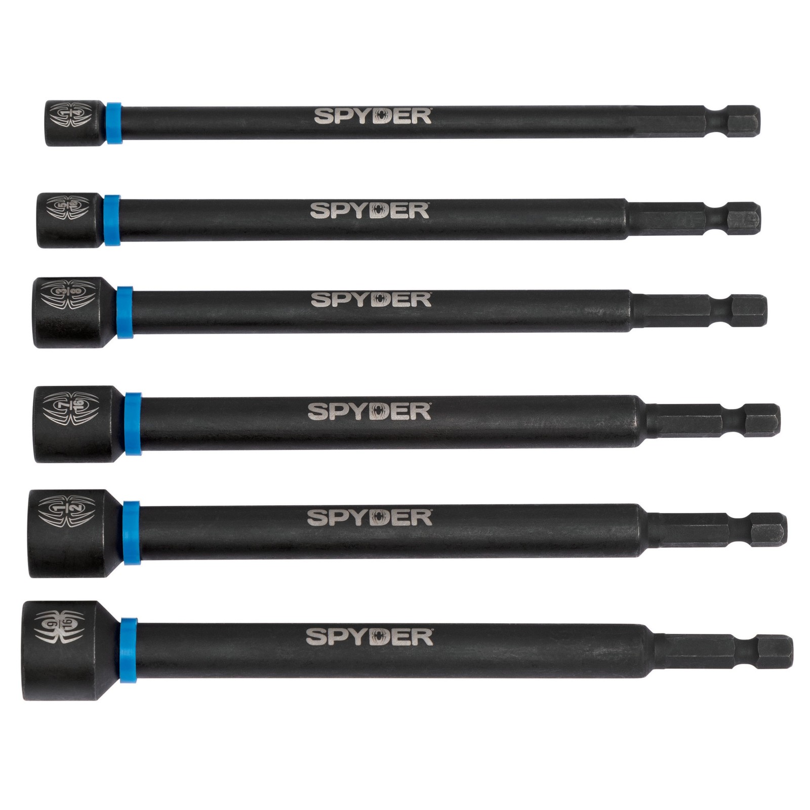 Spyder 6 pc 6 in. Magnetic Spline Drive SAE Nutsetter Set 19656