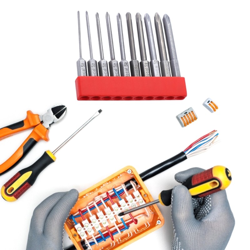 10Piece Screwdriver Bit 65mm Driver Bits Multi-function Hand Tool Parts