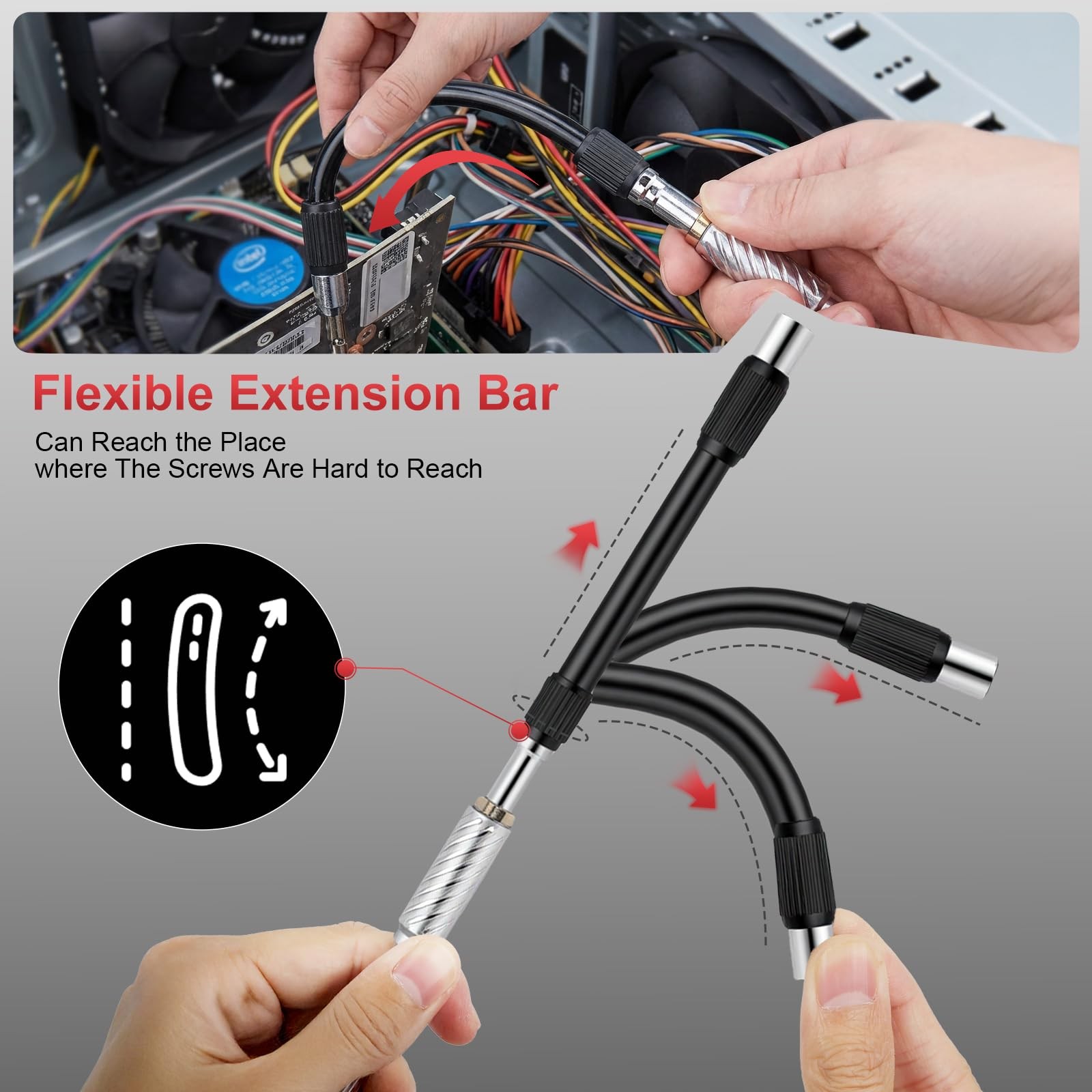 115 In 1 Magnetic Screwdriver Set Ratchet S2 Precision Repair Tech Tool Kit