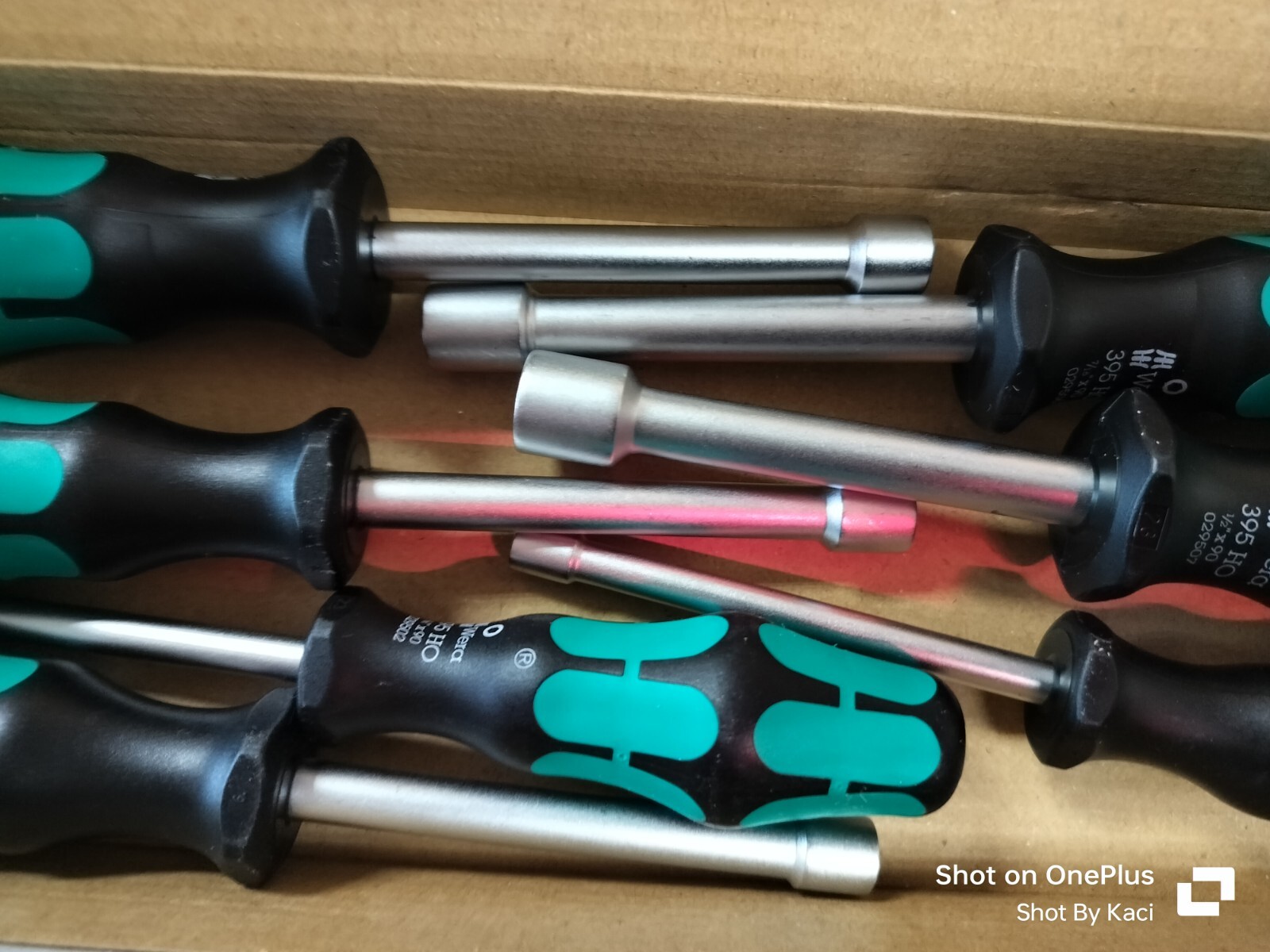 New. Wera Nut Driver Set of 7 Pieces, SAE Hollow , 395 HOLO/7