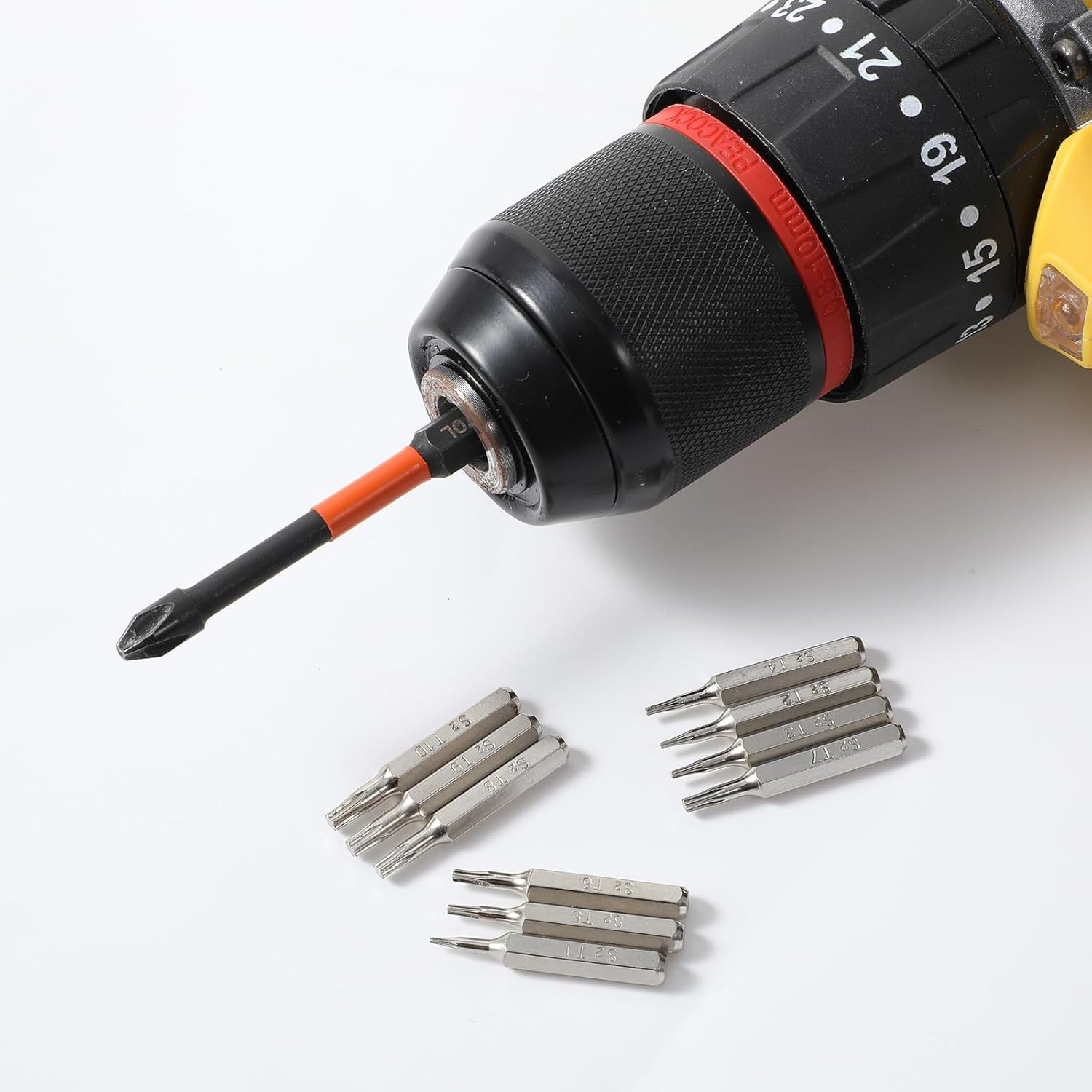 10PCS Security Torx Bit Set, Precision Torx Bit Set T1 – T10 Miniature Screwdriv