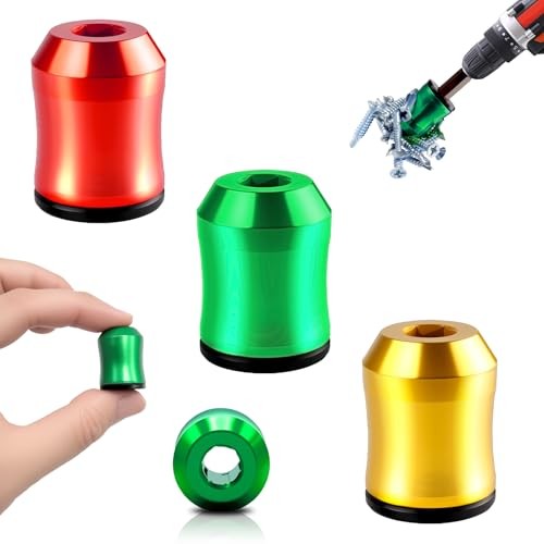 3PCS Magnetic Screw Holder,Strong Screwdriver Head Magnetic Ring,Universal Remov