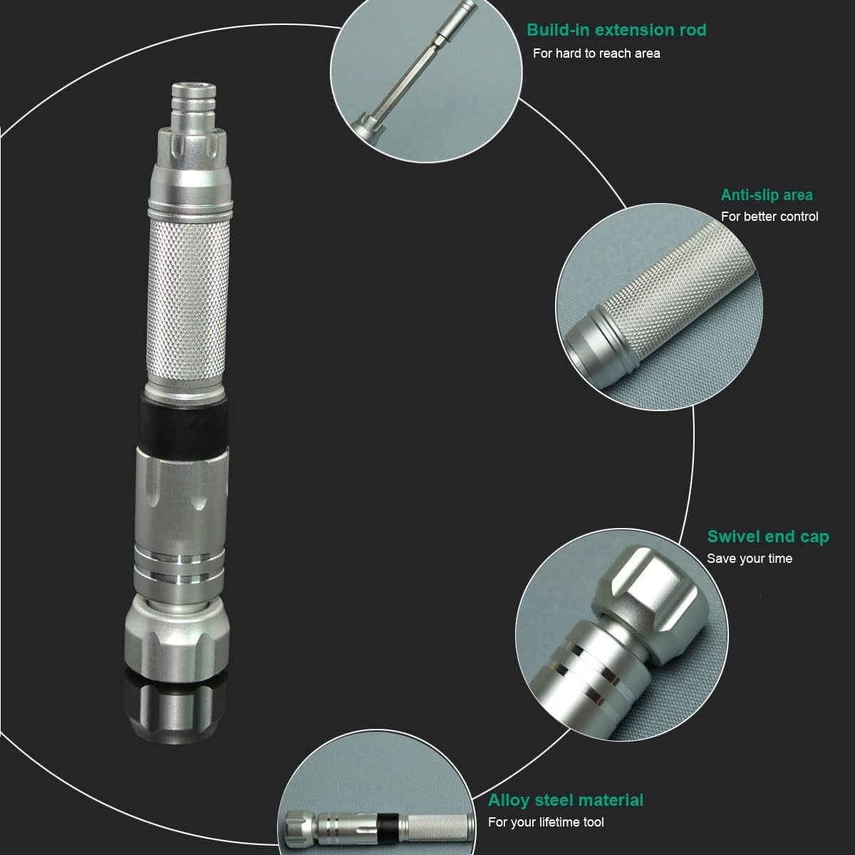 Small Precision Screwdriver Set for Electronics,22 in 1 Mini Small, Silver