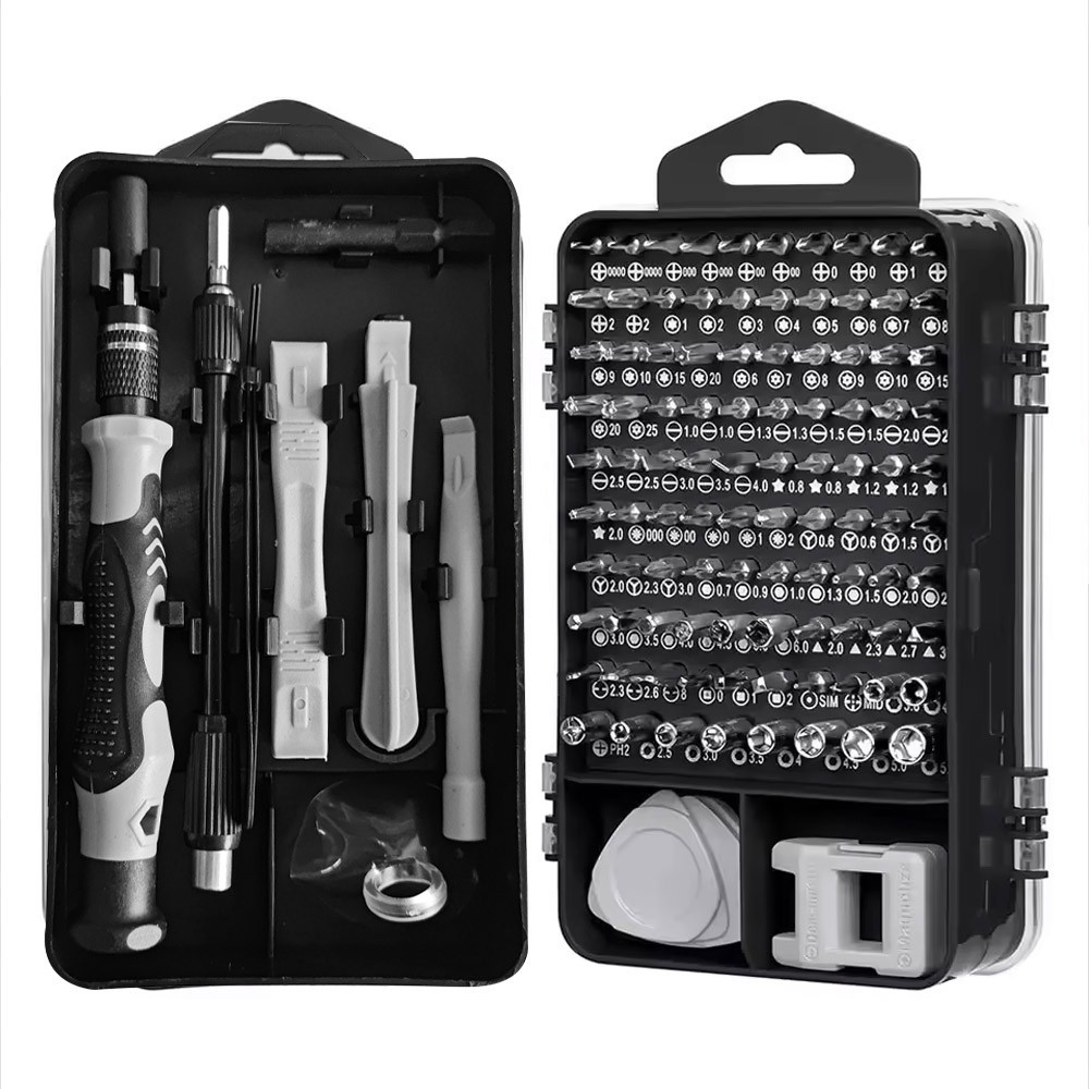 Magnetic Precision 115 in 1 Repair Screwdriver Set PC Phone Electronics Tool KFW