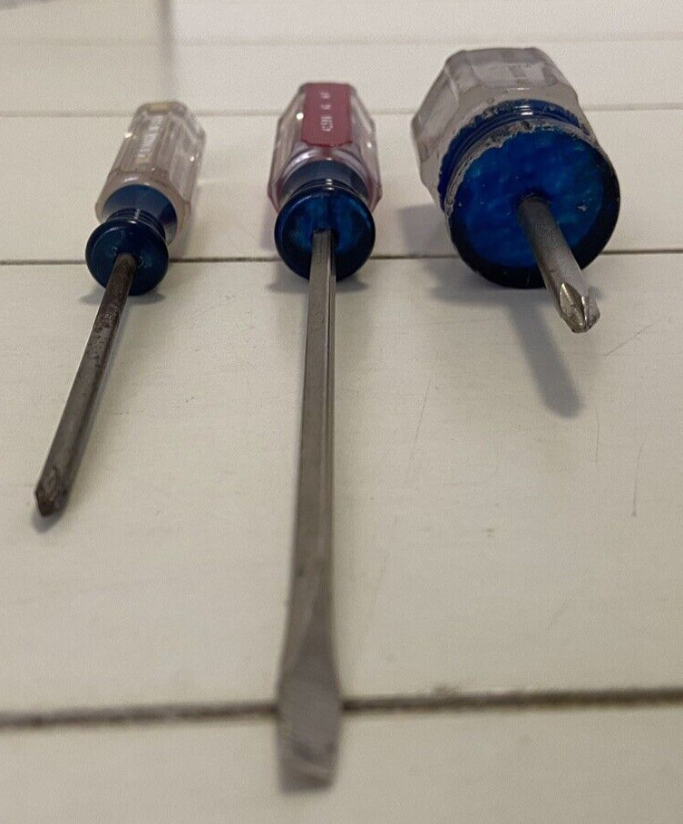 3 Craftsman Screwdrivers 2 Phillips 1 Flathead USA