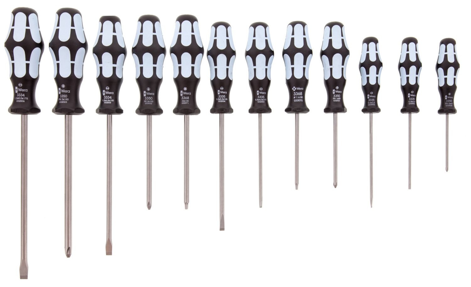 Wera Tools 3334 12 Piece Stainless Steel Screwdriver Set Home Improvement 107…