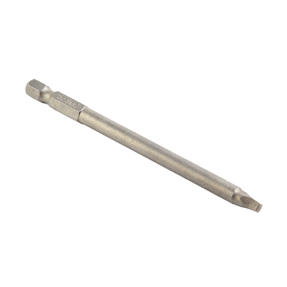 Screw Driver Bits Square Head Hand Tool Accessories 100mm 3pcs Hex SQ1-SQ3