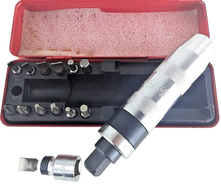 14PcMANUAL 1/2″ Impact Driver Heavy Duty Screw Remover Reversible Tightening Set
