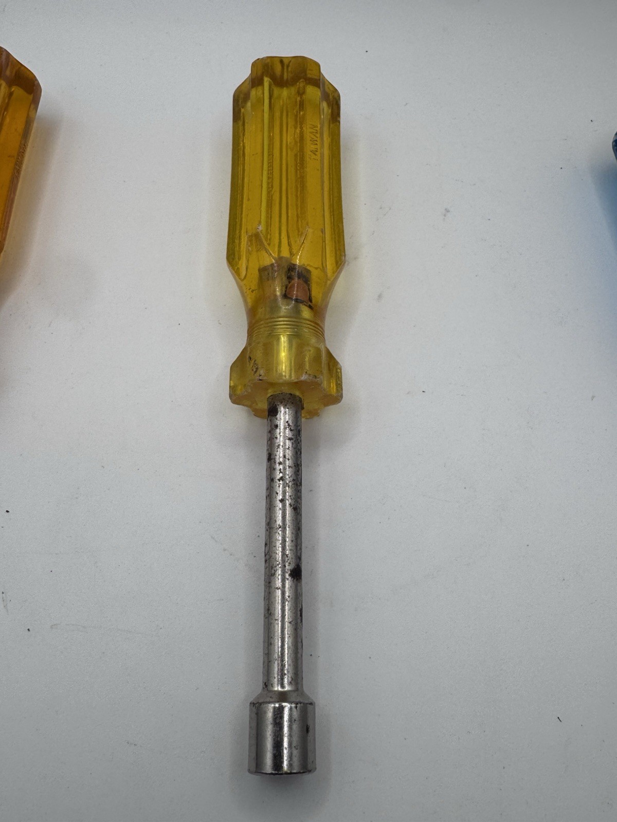 Vintage Taiwan Nut Driver Set 6pc Color Handle Hollow Shaft 1/4-1/2 Inch
