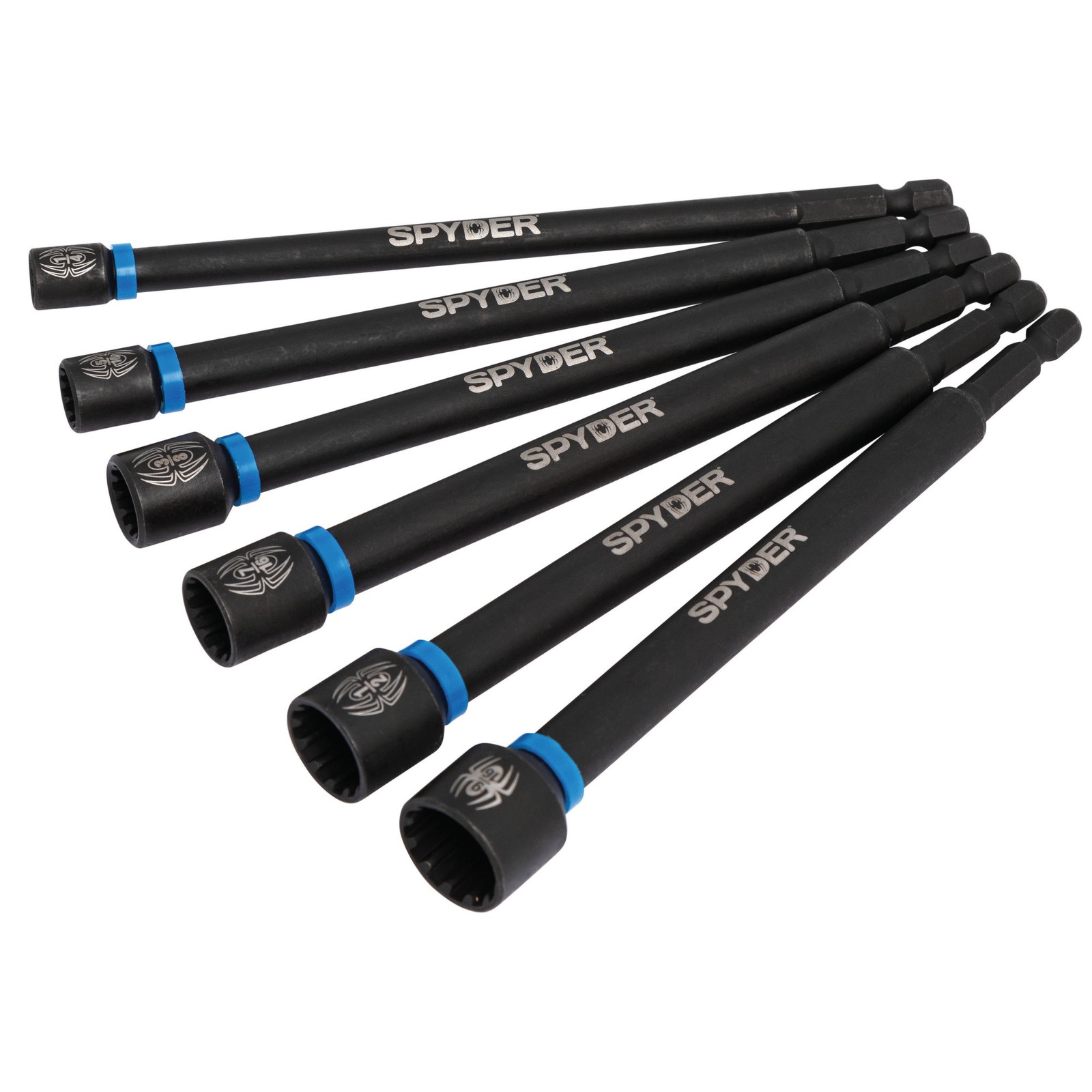 Spyder 6 pc 6 in. Magnetic Spline Drive SAE Nutsetter Set 19656