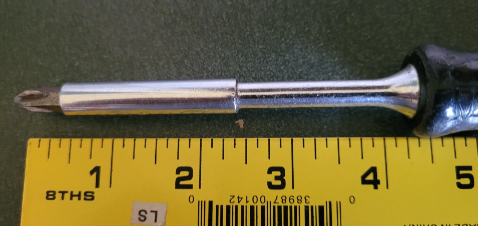 Magna-Tip Multi-Bit Screwdriver w/Bit Storage & Metal Storage Cap 4 Tips USA