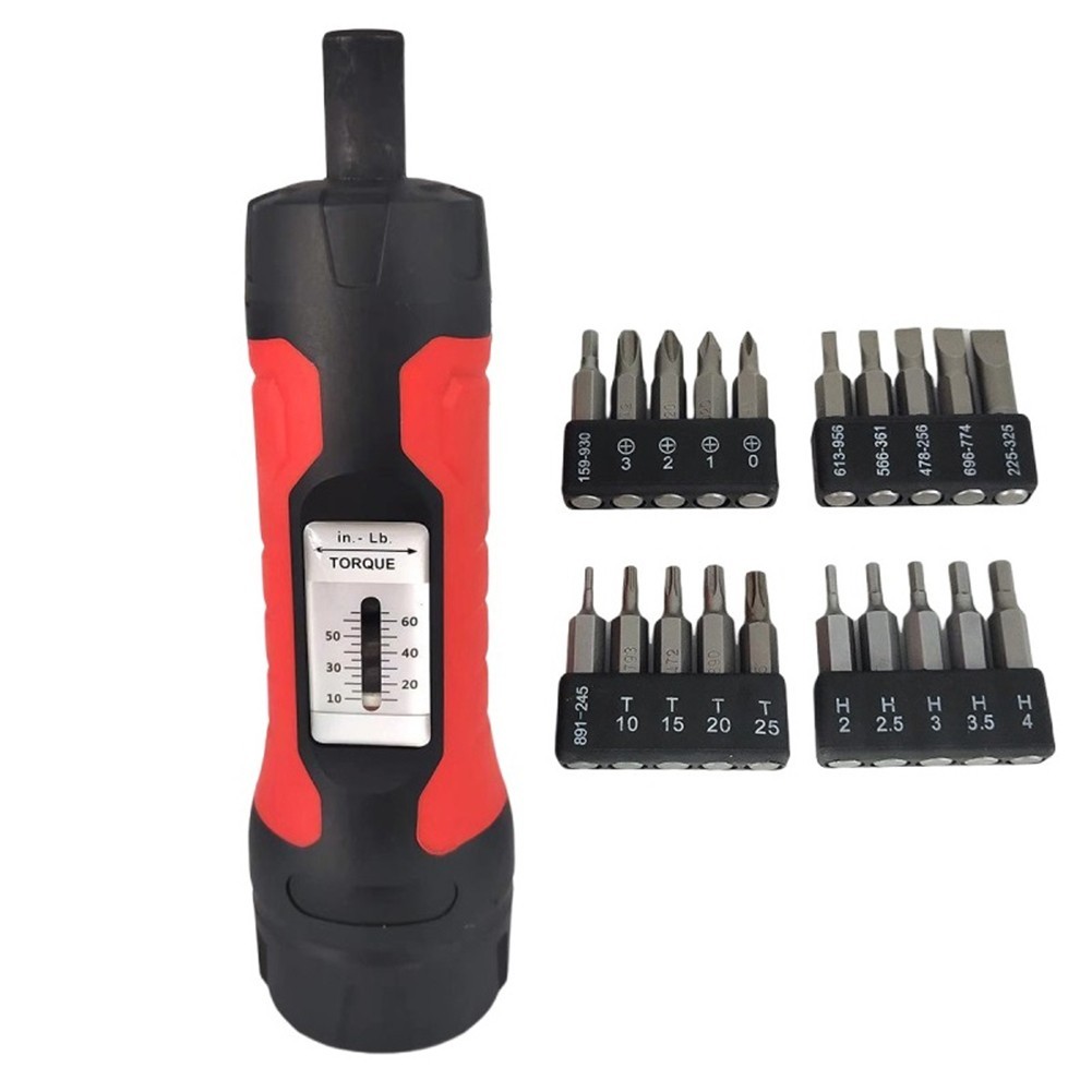 Accurate Measurement Non Slip 14Inch Drive Torque Screwdriver 10 65In lb