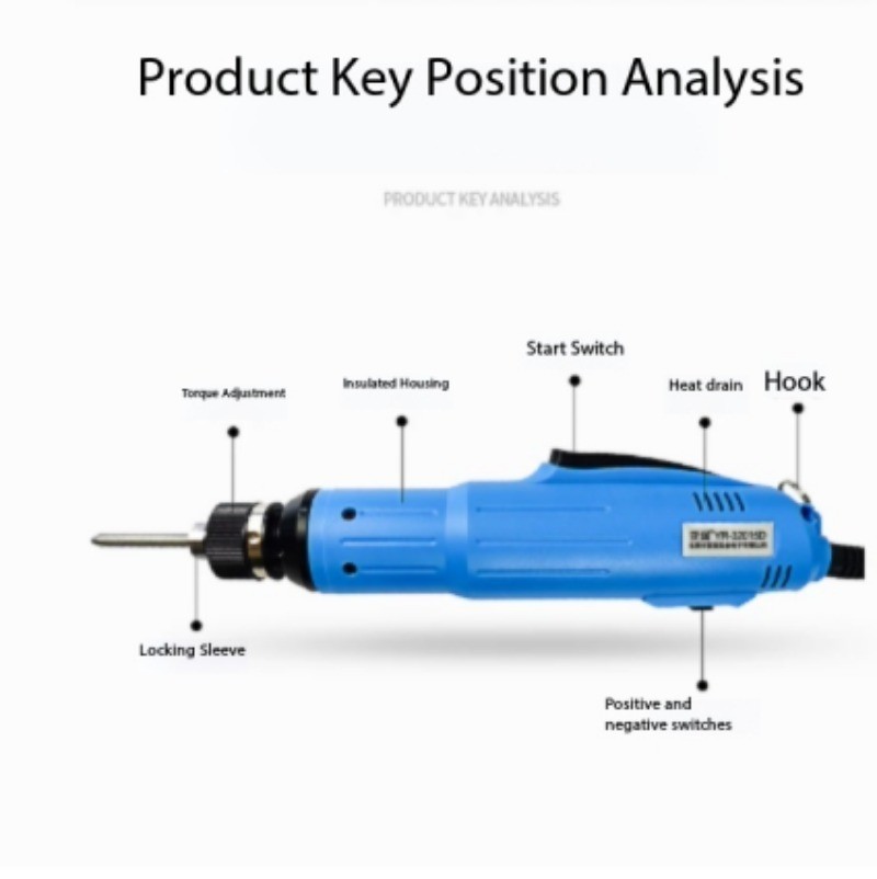 Electric Screwdriver Industrial-Grade Corded Model 220V for Home Repairs