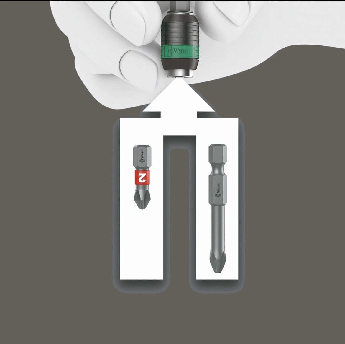 Wera 889/4/1 K Rapidaptor Universal Bit Holder 05052502001