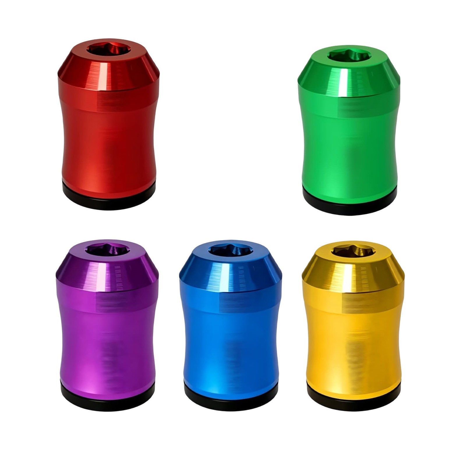 5x 1/4 Inch Hex Screwdriver Magnetic Ring Bit Grip for Drill Adapter Anti Drop