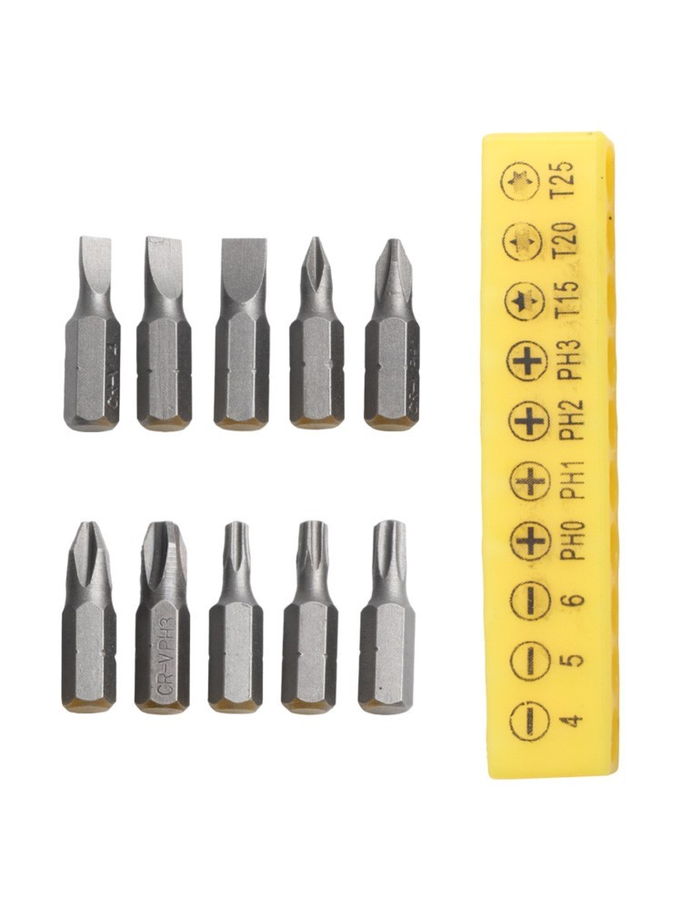 Woodworking Power Tool Set Including Magnetic Drill Bit and Connecting Rod