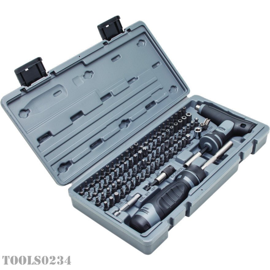 J61390 Proto 91 Piece Multi-Bit Screwdriver Set w/Ratcheting Handle