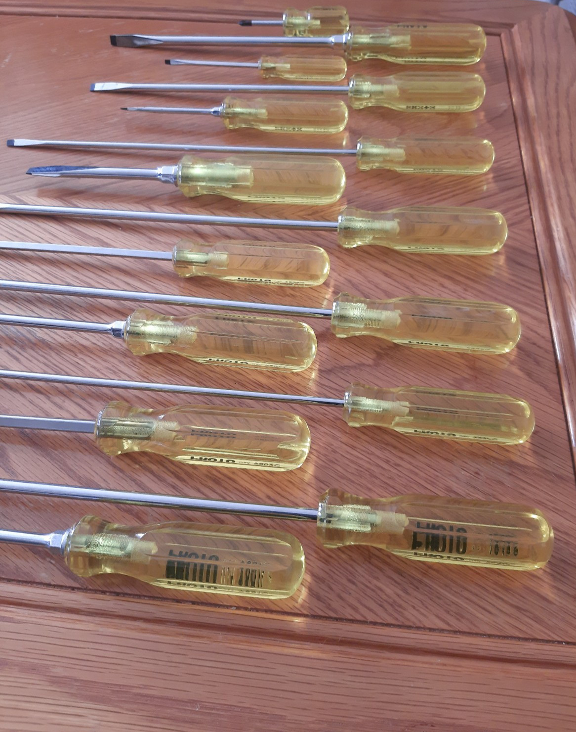 Proto Tool 14 Piece Screwdriver Set, With Extra Long Screwdrivers Made In USA