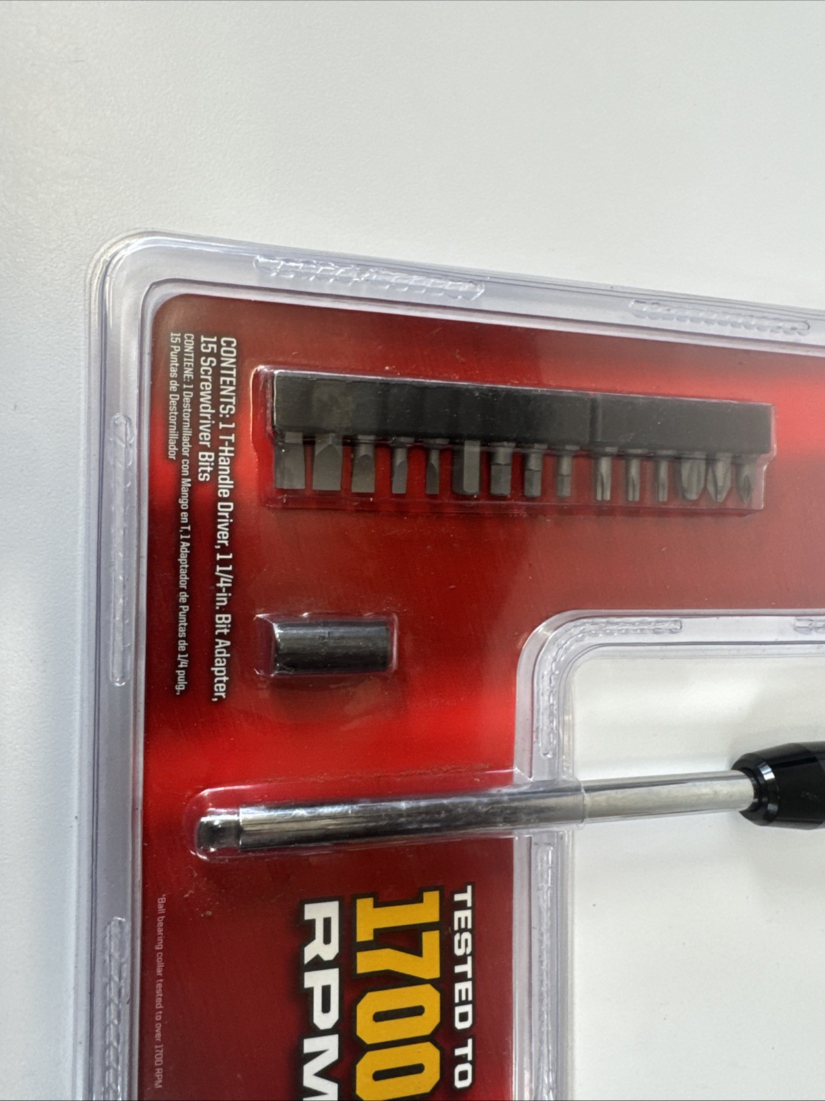 CRAFTSMAN 17 PC. T-HANDLE DRIVER + BITS SET 1/4″ DRIVE MACH SERIES 948025