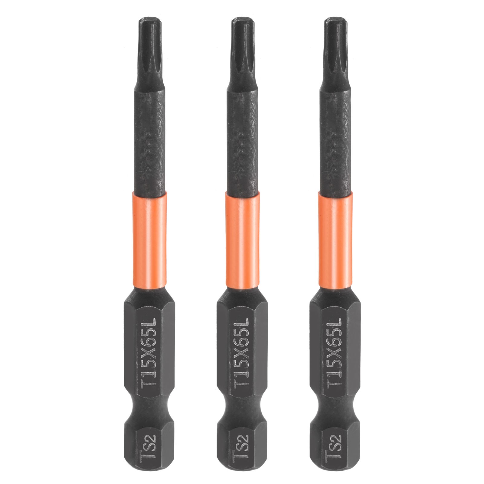 3pcs T15 Tip 6.5cm Torx Hexagon 1/4″ Magnetized