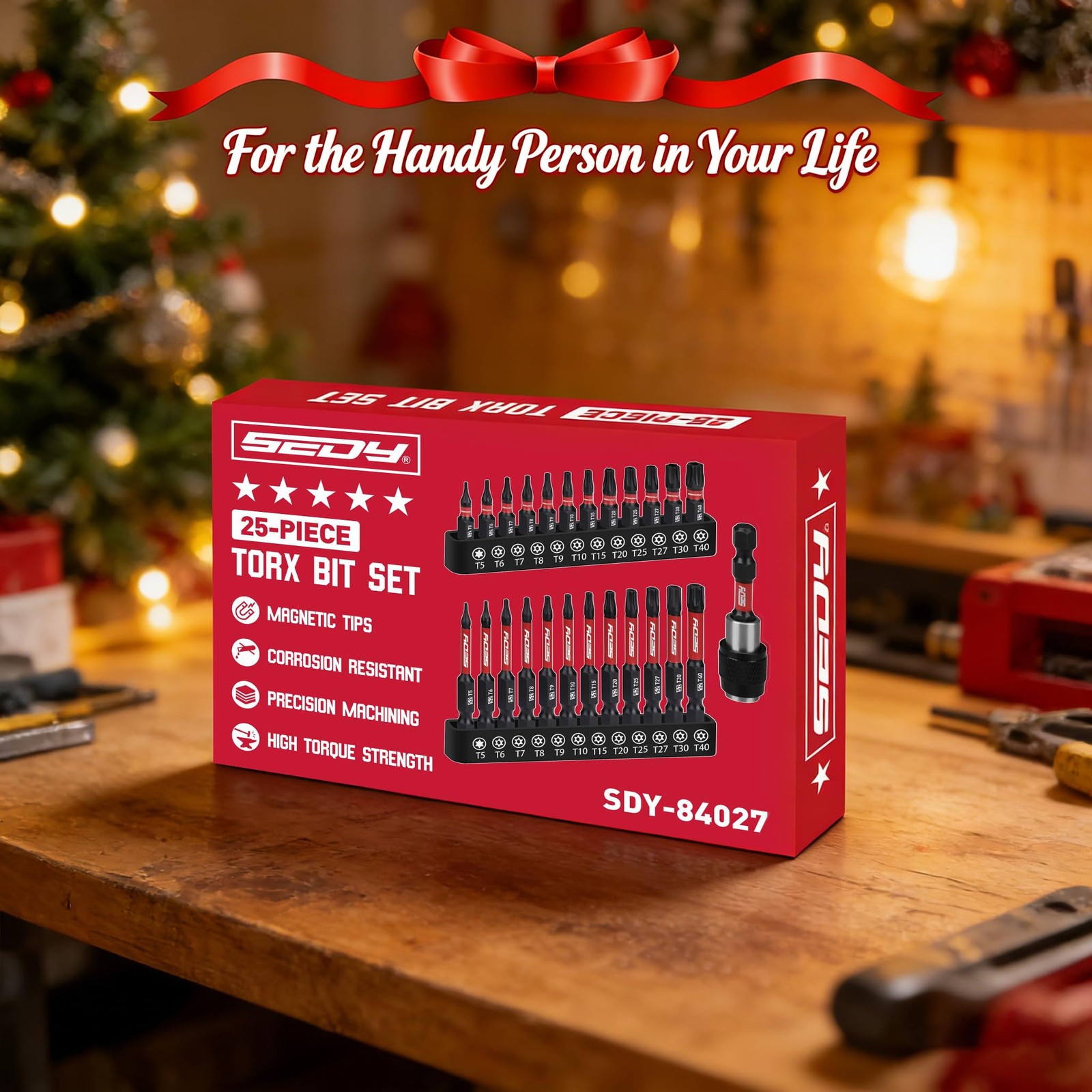 25 Piece Torx Bit Set 1 &2.5 Security Tamper Proof Torx 25 PCS 1″ & 2.5″ Torx