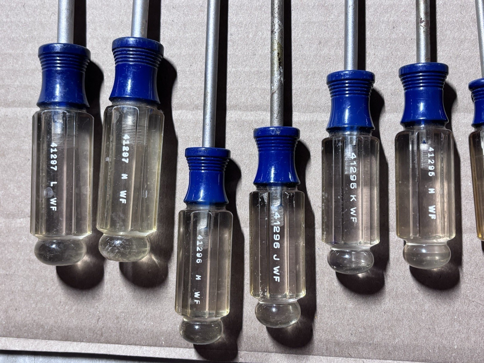 Vintage Craftsman WF USA Screwdriver Set Lot (27 Pc) Flathead Phillips Torx Blue