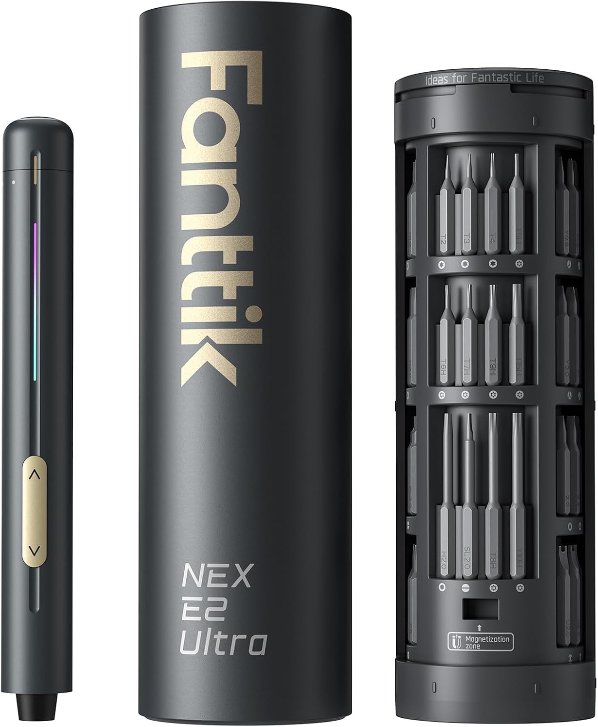 E2 Ultra Electric Screwdriver Set – 50 Bits, 0.6N.m Torque
