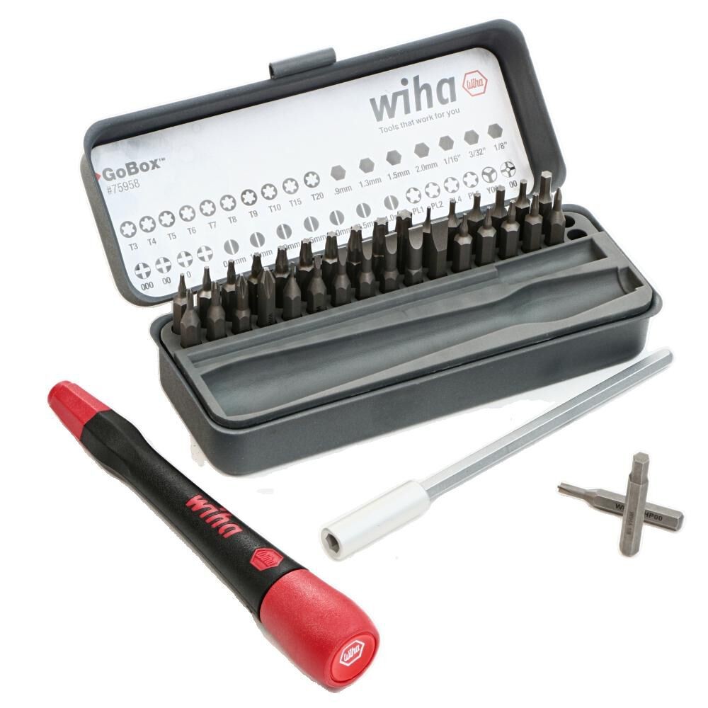 Wiha Gobox Precision Micro Bit Set 36Pc