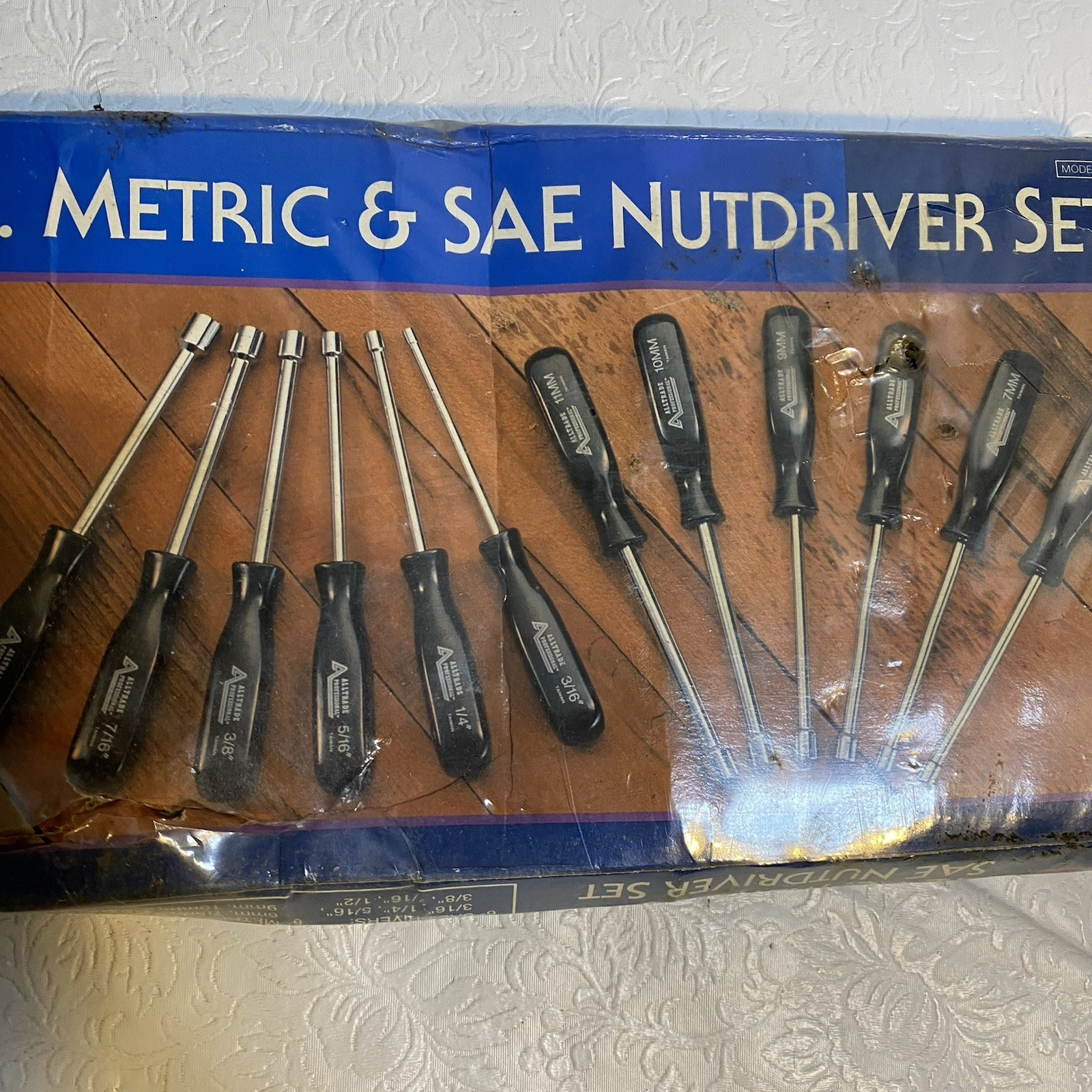 Alltrade Professional 529-W-12 12 piece Metric & SAE Nutdriver Set NOS READ