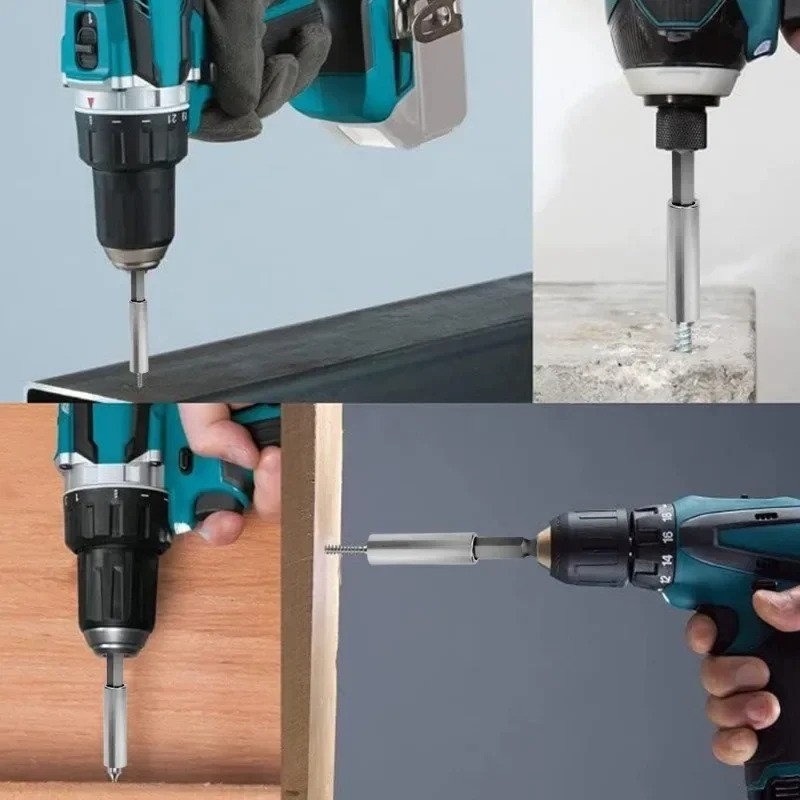 Magnetic Screwdriver Bit Holder Extension Rod Hex Shank Tool 1/10PCS